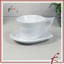 Wholesale White Ceramic Porcelain Coffee Set coffee Cup And Saucer